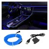 EL Wire Interior Car LED Strip Lights, USB Car Neon