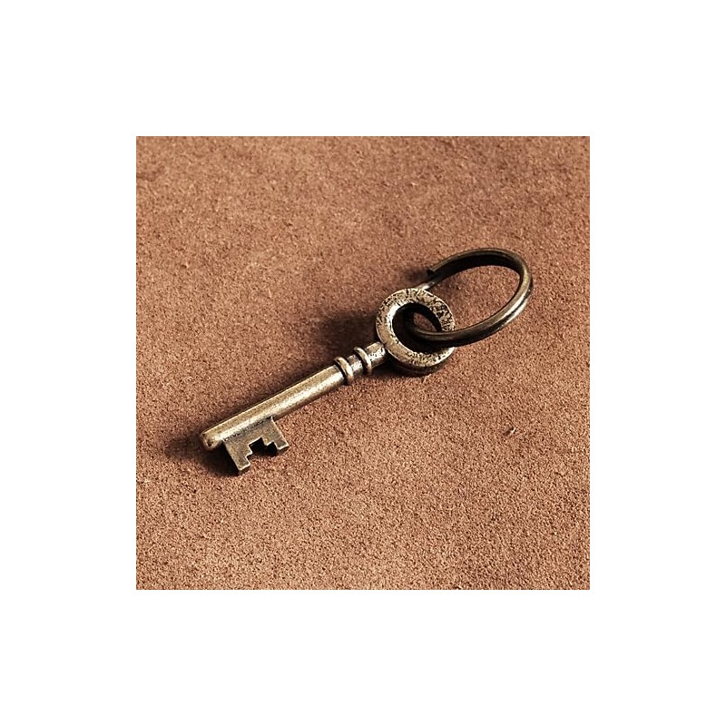 BRASS STORE Brass Key (Antique Style) Key Chain Brass Vintage