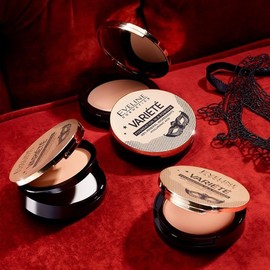 Eveline Cosmetics Variété Minerales Puder-Make-up mit Hyaluronsäure – Leichte Formel, 93% Mineralische Inhaltsstoffe, Vegan, Mittlere bis Hohe Deckkraft, Schwamm-Applikator Inklusive