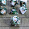 CiaraQ DND Polyhedral Dice Set with a Black Dice Bag