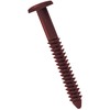 Ekena Millwork LVSL0006BD 3" Lifetime Vinyl Shutter-Lok's (6/Bag), Bordeaux