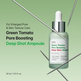 SUNGBOON EDITOR Ampolla Green Tomato Volufiline Pore Boosting Deep Shot - Suero para minimizar los poros y reafirmar la piel con colágeno y ácido hialurónico Cuidado de la piel coreano 1.01 fl oz