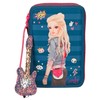 Depesche 6383 Pencil Case Triple Topmodel Popstar Guitar – Blue