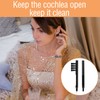 8pcs Small Combs to Clean Hearing Aids,Hearing Aid Cleaning Brush,