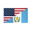 USA/Guatemala Combo Flag 3x5ft Poly