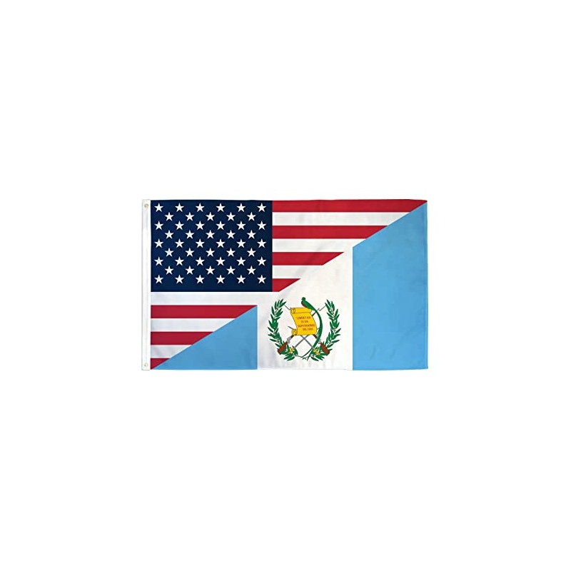 USA/Guatemala Combo Flag 3x5ft Poly