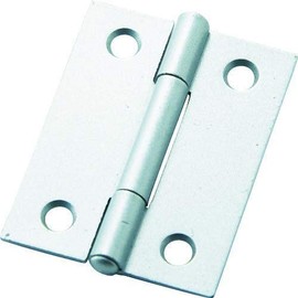 Fujitec B-11033 Color Hinges, Bag Included (2 Pieces), Thin Opening 1.5 inches (38 mm), Silver