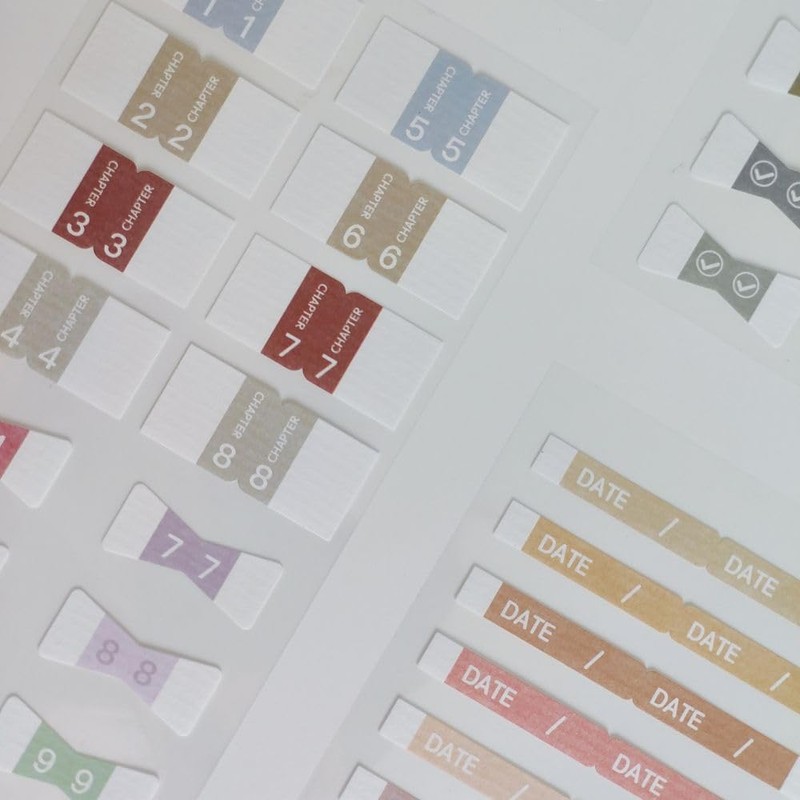 6 Pcs Monthly Tabs Monthly Calendar Stickers for for Planners