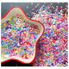 Heart Star Butterfly Craft Sequins Holographic Nail Glitte Confetti Shell Snowflakes Nail Art Holographic Glitter Nail Art Glitter Sequins for Women Girls Nail Decoration(Mixed colors-50G)