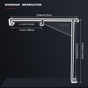 8 Pieces Valance Clips Vertical Blind Clear Valance Clip Bracket
