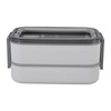 Bento Box 304 Stainless Steel Microwaveable with Chopsticks and Spoon