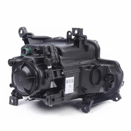 Halogen Headlights Assembly LH Front Head Lamps for Jeep Cherokee 2014 2015 2016 2017 2018 Left Driver Side Headlamps Replacement Black Housing Clear Lens 68102847AE 68292993AB (Left Driver Side)