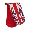 SAJAK Union Jack Flag Double Oven Mitt Gloves - Heat