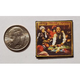 Dollhouse Miniature Record Album 1" 1/12 Kenny Rogers The Gambler Music