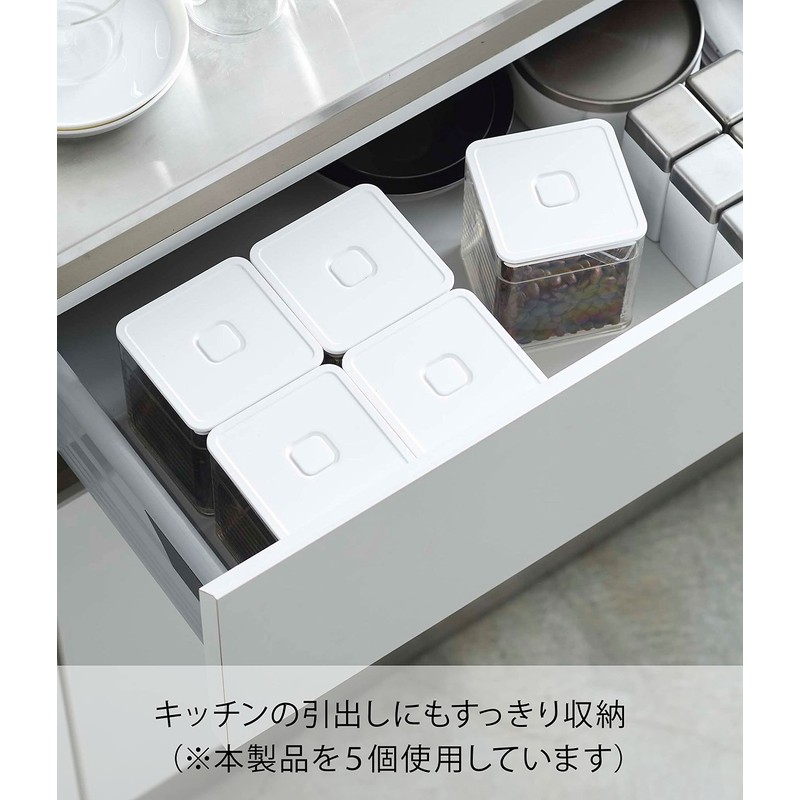 Yamazaki Industries 5465 Hermetically Sealing Storage Container with Valve, Square,