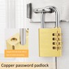 Combination Lock Small, Pack of 2 Padlock Numbers Gold Lock