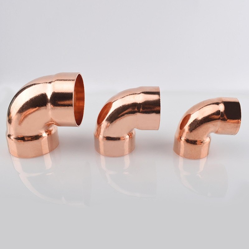 7/8" ID Copper 90 Degree Elbows Welding Joint Copper Pipe