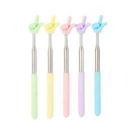 Telescopic Teachers Pointer,5 PCS Presentation Finger Pointer Stick Extendable Pointing Stick Retractable Classroom Pointer Whiteboard Pointer for Speakers Presentation Classroom Office