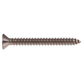 The Hillman Group 70938 8 X 1-1/4-Inch Stainless Steel Flat Head Square Drive Sheet Metal Screw, 100-Pack