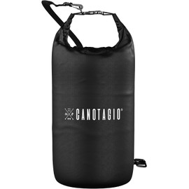 Canotagio Bolsa Impermeable. Mochila a Prueba de Agua para Senderismo y Deportes Acuáticos. Bolsa Seca Disponible en 5, 10, 20 y 30 Litros. Dry Bag. Waterproof Bag Backpack (Negro, 10 Lts)