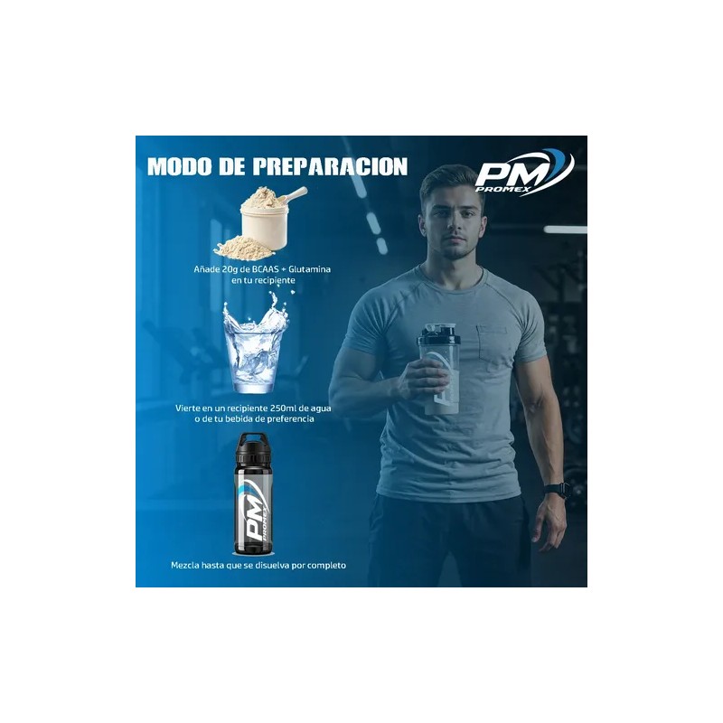 Aminoácidos Bcaas Glutamina Promex 1kg Sabores Limón