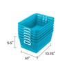 Really Good Stuff Multi-Purpose Plastic Storage Baskets for Classroom or