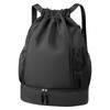 Drawstring Backpack Sports Gym Bag, Water Resistant String Bag Gym