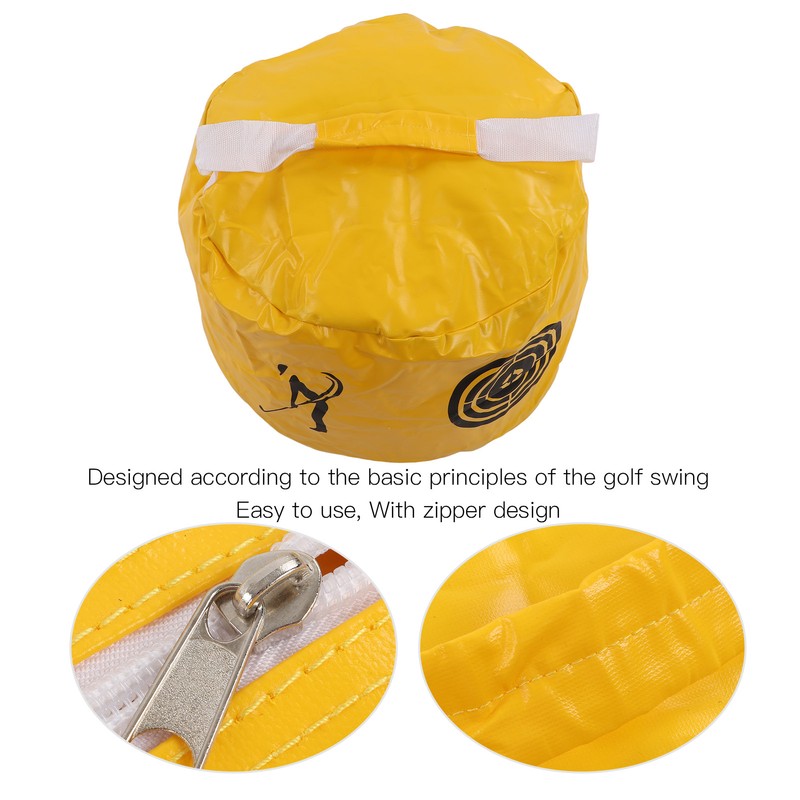 Golf Hitting Bag Waterproof PVC Smoothing Surfaces Zipper Design Golf