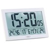 infactory Wall clock: XL Radio Controlled Clock with Double Alarm