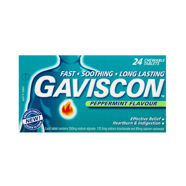 Gaviscon Tablets 24 - Peppermint