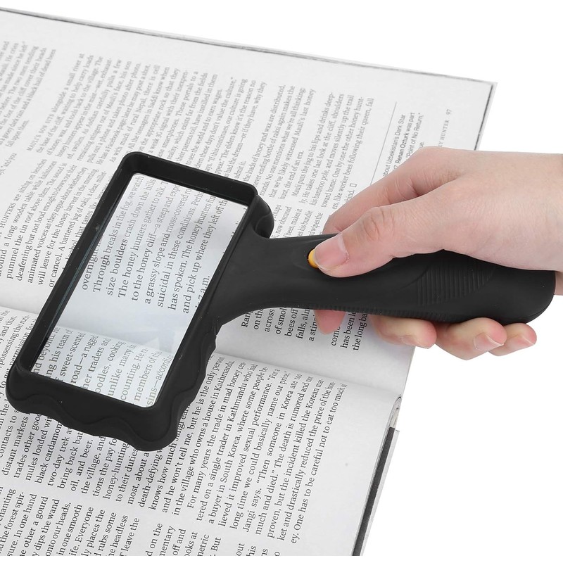 Magnifying Glass with Light, 7X Desktop Handheld Large Magnifying Glass,