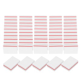 HARFINGTON 100pcs Mini Nail Buffers, 100/180 Grit Nail Sanding Blocks, Bulk Nail Buffing Polishing Blocks Professional Nail Polisher Set for Acrylic and Natural Nails, White