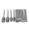 Urhelper 12pcs 1/8 Inch Shank HSS Rotary Burr BitsFile Set