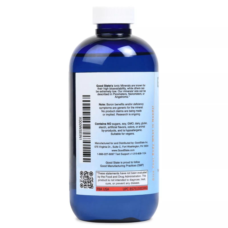 Good State Liquid Ionic Boron Supplement 8 fl oz by