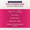 Ragged Rose Cotton Tablecloth for a 6-7 Ft Table -