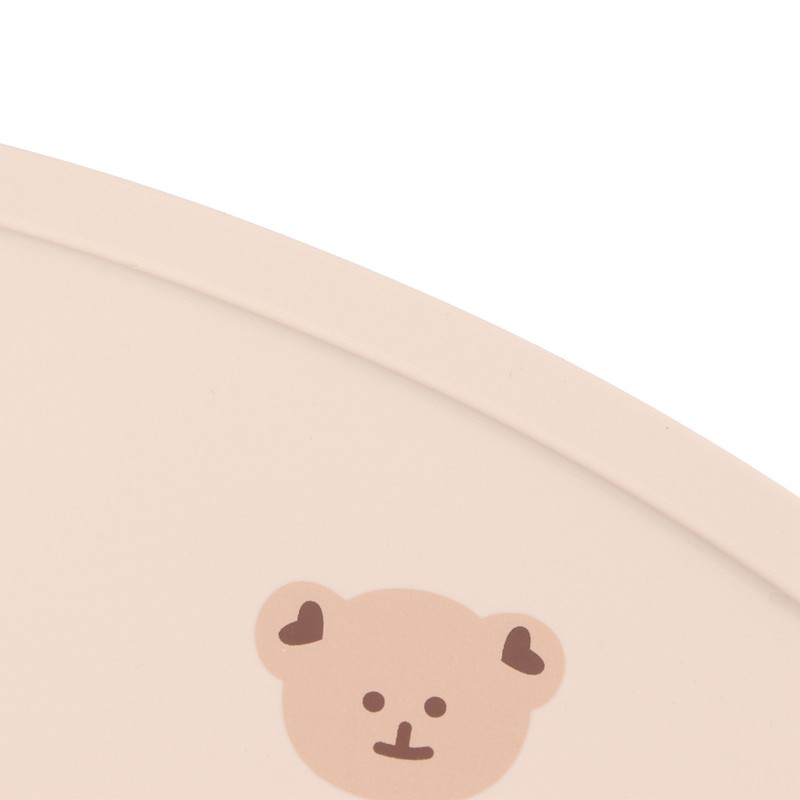 Baby Placemat Infant Children Travel Portable Silicone Flexible Cute Cartoon