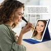 WangSelect Espejo de viaje con luz, espejo de maquillaje portátil