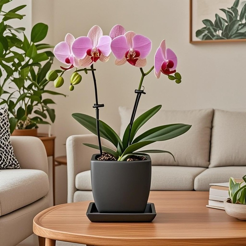 Square Plant Saucer 4 Inch 2 Pack，Plant Trays for Pots,