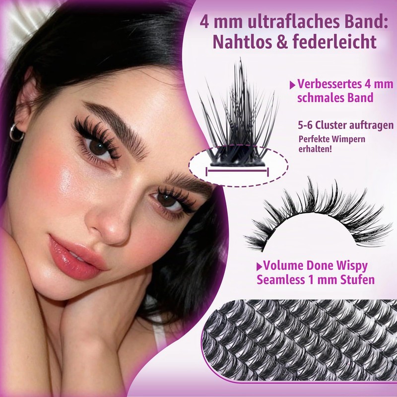 Manga Cluster Lashes Extension Set for DIY Eyelash Extensions, Spiky