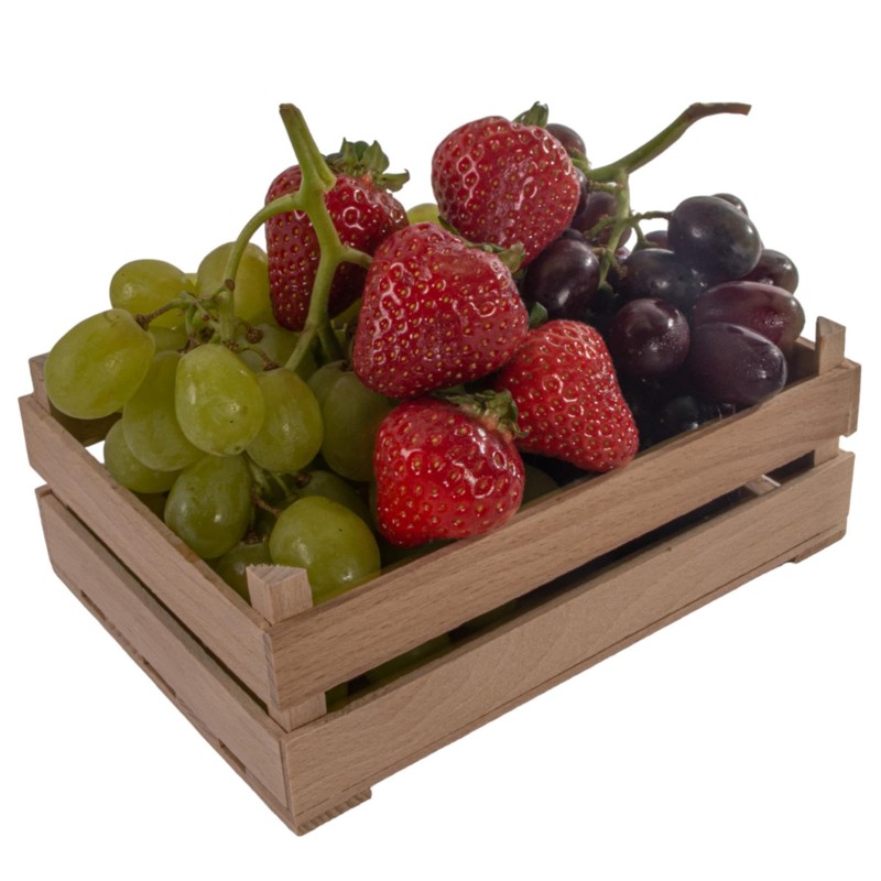 Set of 2 Wooden Decorative Extra Small Crates | Tiny