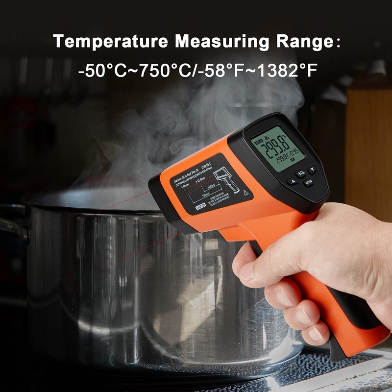 Inkbird Infrared Thermometer Multipurpose Temperature Gun -50℃ to 750℃ Backlit