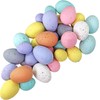 Winlyn 32 Pcs Assorted Faux Foam Easter Eggs Speckled Eggs Decorative Pastel Easter Eggs for DIY Easter Wreath Centerpiece Bowl Basket Fillers Party Favor Gift Spring Home Wedding Table Decor
