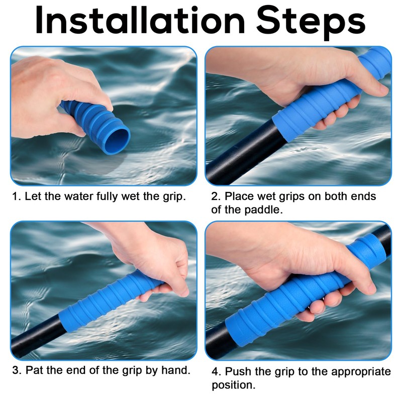 2pcs Kayak Paddle Grips, 1.18 Inch Diameter Paddle Grips Kayak