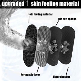 Yesad Bath Mat Rug-Black Leopard Pattern Rubber Non Slip Quick Dry Super Absorbent Thin Bathroom Rugs Fit Under Door Washable Bathroom Floor Mats-Shower Rug for in Front of Bathtub,Shower Room,Sink