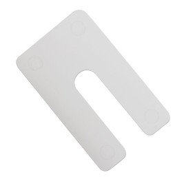 25 Pack Grass TEC 1/16" (1.5mm) Overlay Reducer, Cabinet Hinge Spacer for Grass TEC Hinge U-Shaped Side Adjustment Slotted Arm, Clear Finish, G00047-42