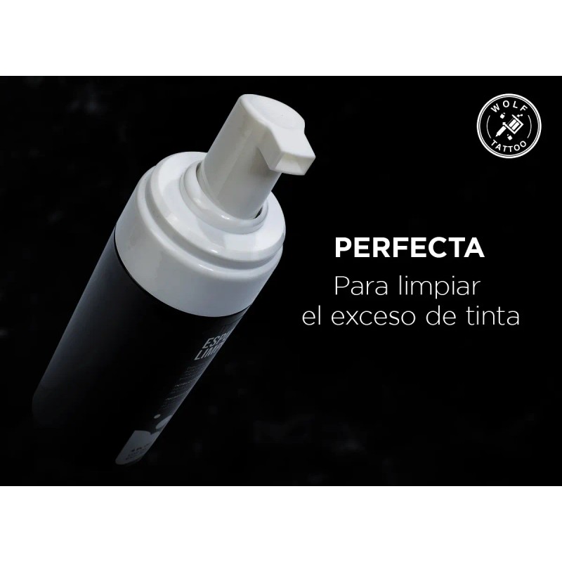 Espuma Limpiadora Wolf Tattoo Para Tatuaje 120ml