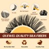 QUEWEL Eyelash Extensions Set, 280 Pieces, Individual Eyelashes, 60 +