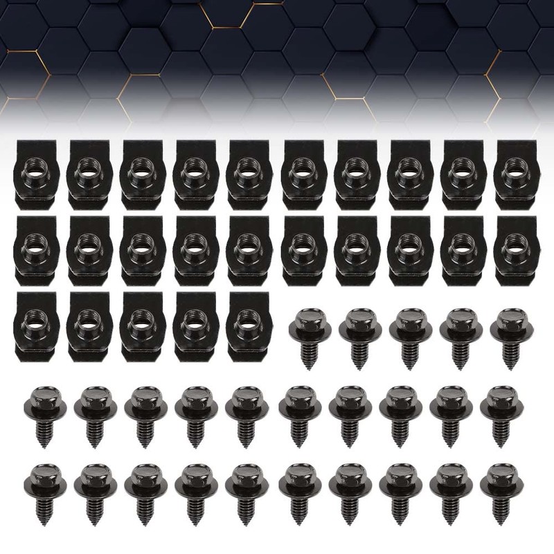 PIT66 Fender Bolts & U Nuts 5/16-18 x 7/8" x