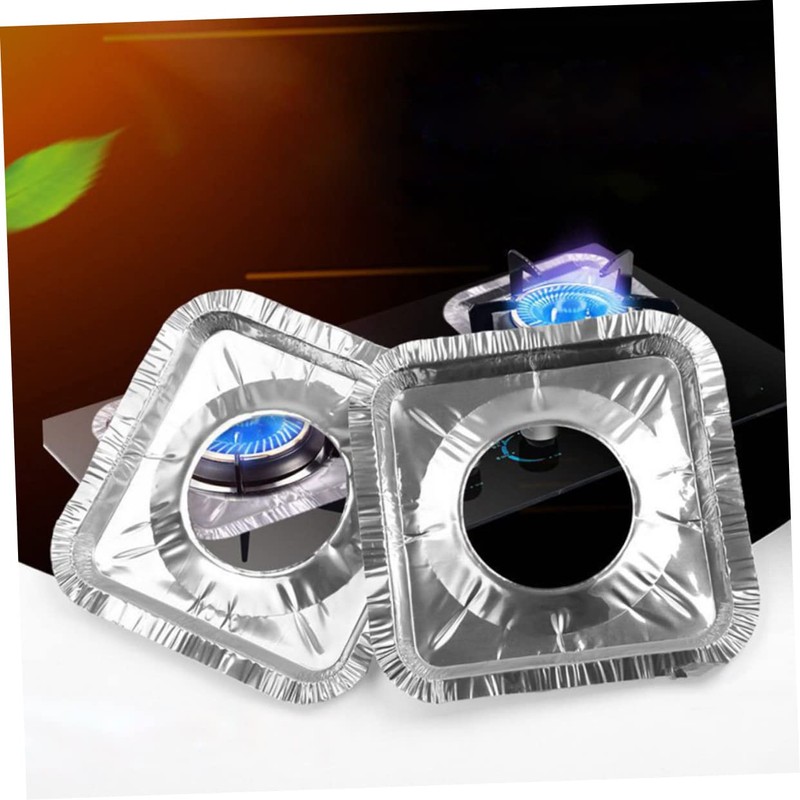 MAGICLULU 40pcs Aluminum Foil Gas Oven Covers for Top Gas