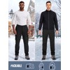 Men's Snow Ski Waterproof Fleece Lined Pants Winter Insulated Outdoor